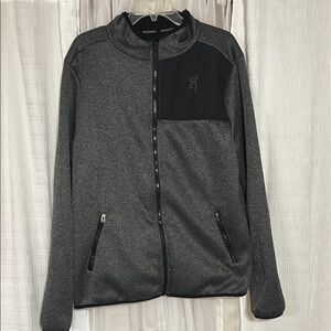 Browning Charcoal and Black Zip-Up Jacket